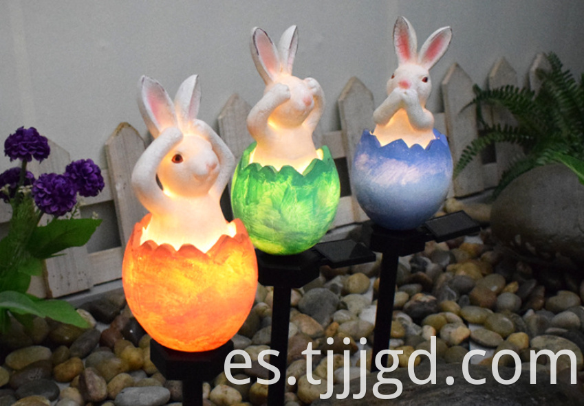 Resin Light Rabbit Shaped Outdoor